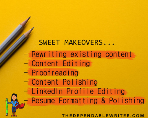 Editing Services - TheDependableWriter.com