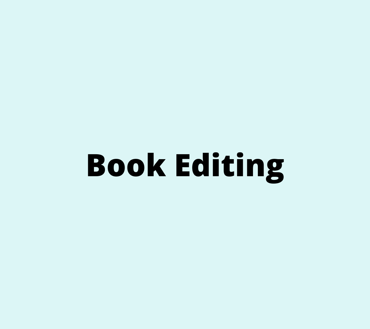 Book Editing