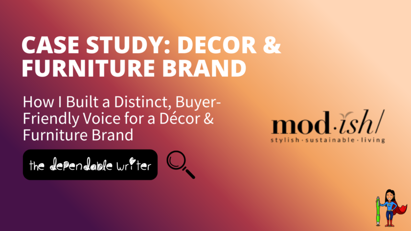Decor and Furniture Brand Case Study