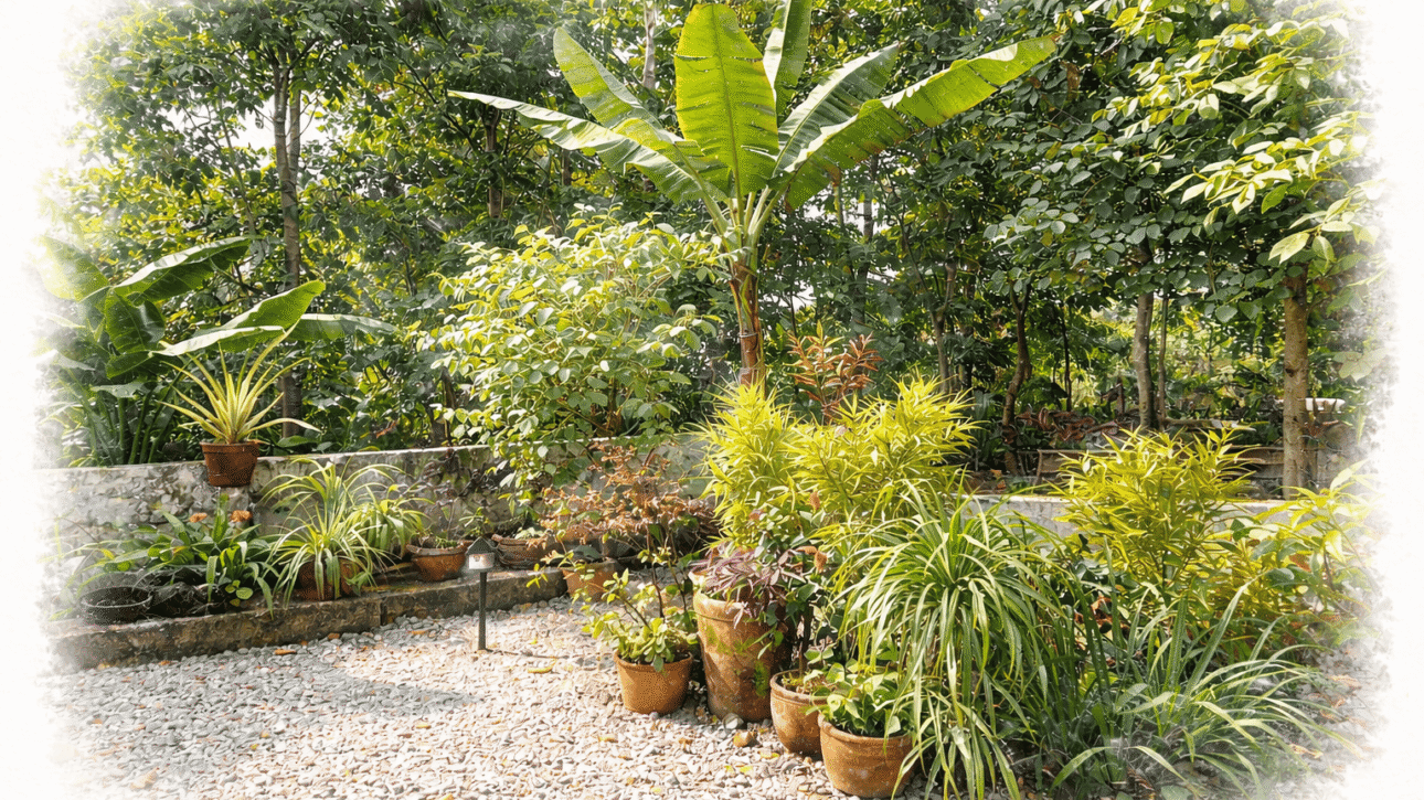 Banana Plan in a Kerala Garden